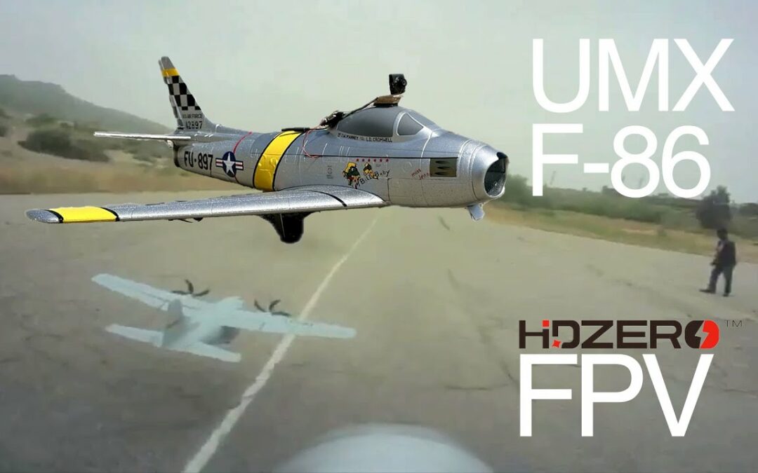 UMX F-86 Sabre HD FPV – Right behind you, Lawrence!